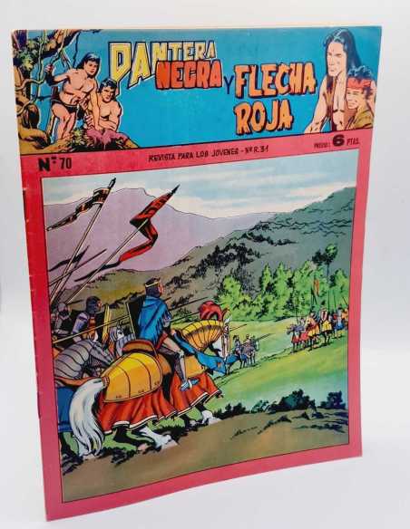 EXCELENTE ESTADO PANTERA NEGRA Y FLECHA ROJA 70 LEYENDAS GRAFICAS MAGA ORIGINAL