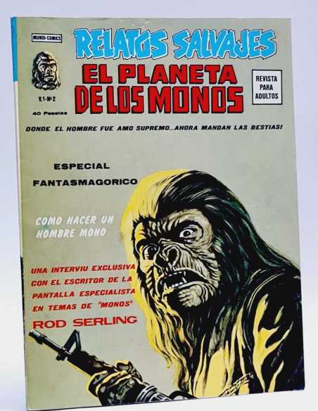 EXCELENTE ESTADO RELATOS SALVAJES 2 ESPECIAL VOL1 VOL.1 EL PLANETA DE LOS MONOS GRAPA VERTICE