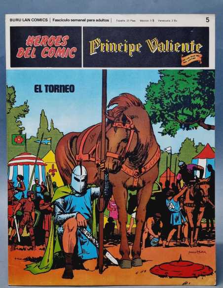 DE KIOSCO PRINCIPE VALIENTE 5 HEROES DEL COMIC FASCICULOS COLECCIONABLES GRAPA BURU-LAN