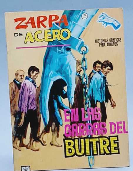 EXCELENTE ESTADO ZARPA DE ACERO 19 EN LAS GARRAS DEL BUITRE GRAPA VERTICE