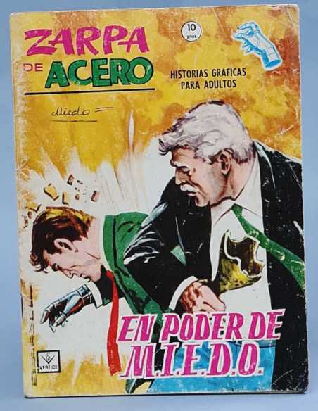 BUEN ESTADO ZARPA DE ACERO 25 EL PODER DE MIEDO BOLI CONTRAPORTADA GRAPA VERTICE