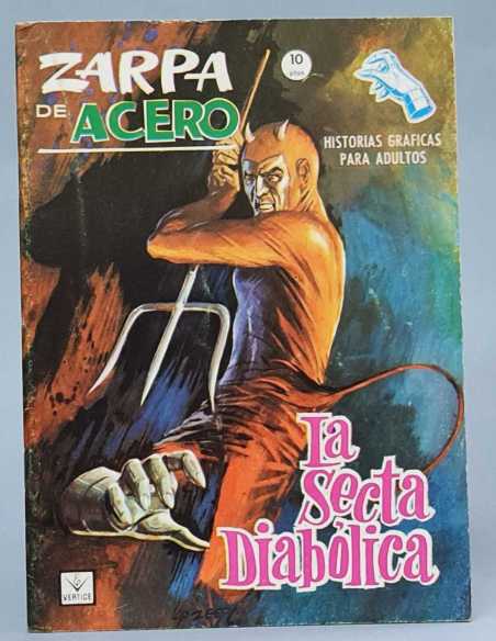 CASI EXCELENTE ESTADO ZARPA DE ACERO 26 LA SECTA DIABOLICA GRAPA VERTICE