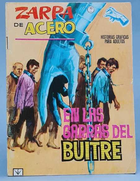 MUY BUEN ESTADO ZARPA DE ACERO 19 EN LAS GARRAS DEL BUITRE GRAPA VERTICE