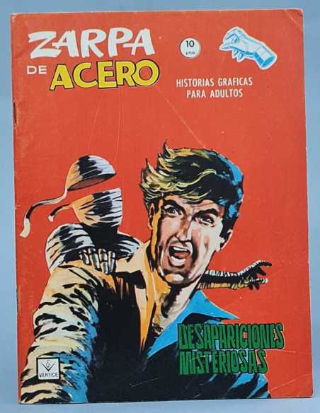 CASI EXCELENTE ESTADO ZARPA DE ACERO 22 DESAPARICIONES MISTERIOSAS GRAPA VERTICE