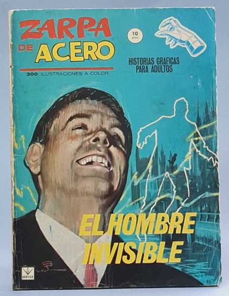 BUEN ESTADO ZARPA DE ACERO 1 EL HOMBRE INVISIBLE GRAPA VERTICE