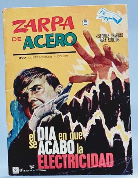 BUEN ESTADO ZARPA DE ACERO 9 GRAPA EL DIA QUE SE ACABO LA ELECTRICIDAD VERTICE