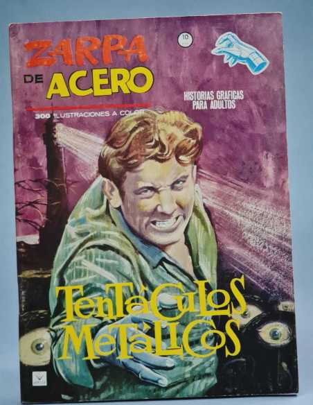 CASI EXCELENTE ESTADO ZARPA DE ACERO 13 TENTACULOS METALICOS GRAPA VERTICE