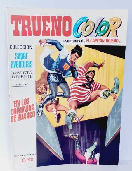 EXCELENTE ESTADO EL CAPITAN TRUENO COLOR 96 EN LOS DOMINIOS DE HUAXCO SUPER AVENTURAS 1315 BRUGUERA