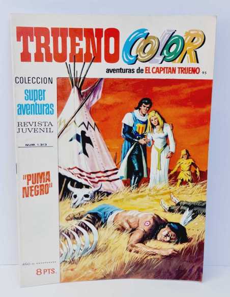 EXCELENTE ESTADO EL CAPITAN TRUENO COLOR 95 PUMA NEGRO SUPER AVENTURAS 1313 BRUGUERA