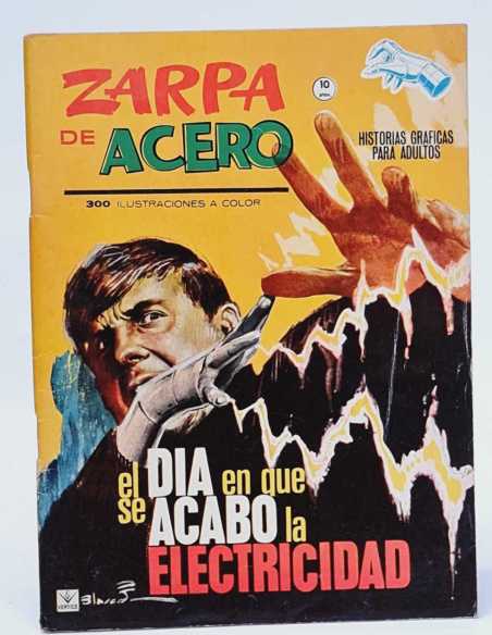 MUY BUEN ESTADO ZARPA DE ACERO 9 EL DIA EN QUE SE ACABO LA ELECTRICIDAD GRAPA VERTICE