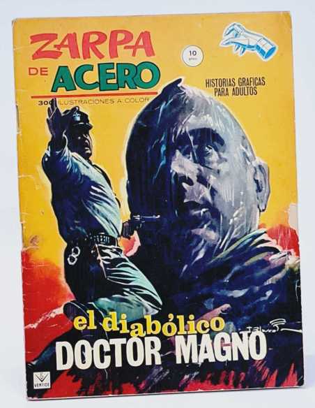 ZARPA DE ACERO 7 EL DIABOLICO DOCTOR MAGNO NORMAL ESTADO FALTA PAPEL PORTADA GRAPA VERTICE