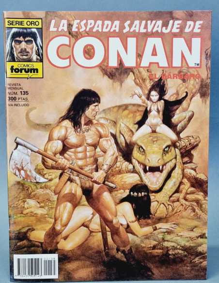 EXCELENTE LA ESPADA SALVAJE DE CONAN 135 SERIE ORO COMICS FORUM GRAPA