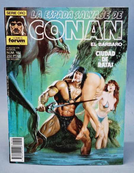EXCELENTE LA ESPADA SALVAJE DE CONAN 102 SERIE ORO COMICS FORUM GRAPA