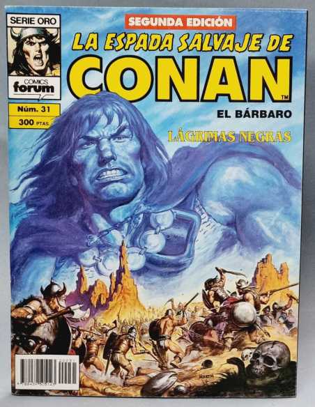 CASI EXCELENTE LA ESPADA SALVAJE DE CONAN 31 SERIE ORO COMICS FORUM GRAPA