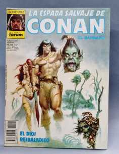 CASI EXCELENTE LA ESPADA SALVAJE DE CONAN 101 SERIE ORO...