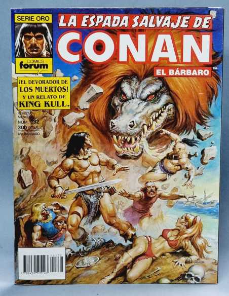 CASI EXCELENTE LA ESPADA SALVAJE DE CONAN 132 SERIE ORO COMICS FORUM GRAPA