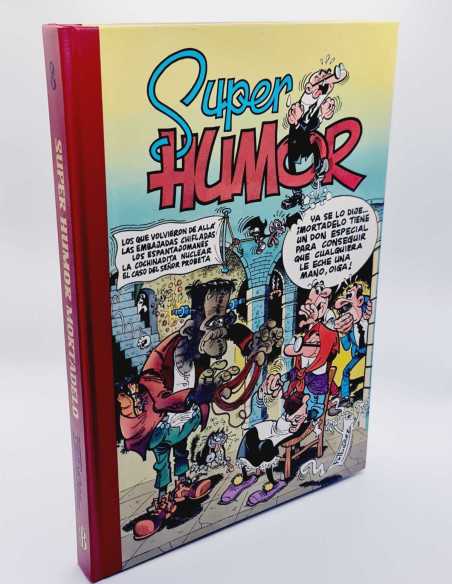 EXCELENTE ESTADO SEGUNDA EDICION SUPER HUMOR MORTADELO 8 EDICIONES B TAPA DURA