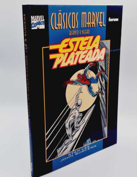 EXCELENTE ESTADO CLASICOS MARVEL ESTELA PLATEADA 3 BLANCO Y NEGRO FORUM COMICS TAPA BLANDA STAN LEE