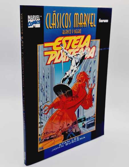 DE KIOSCO CLASICOS MARVEL ESTELA PLATEADA 2 BLANCO Y NEGRO FORUM COMICS TAPA BLANDA STAN LEE