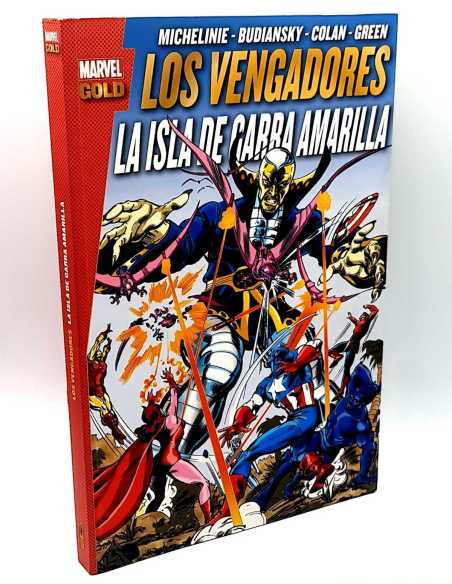 EXCELENTE ESTADO MARVEL GOLD LOS VENGADORES LA ISLA DE GARRA AMARILLA PANINI TAPA BLANDA
