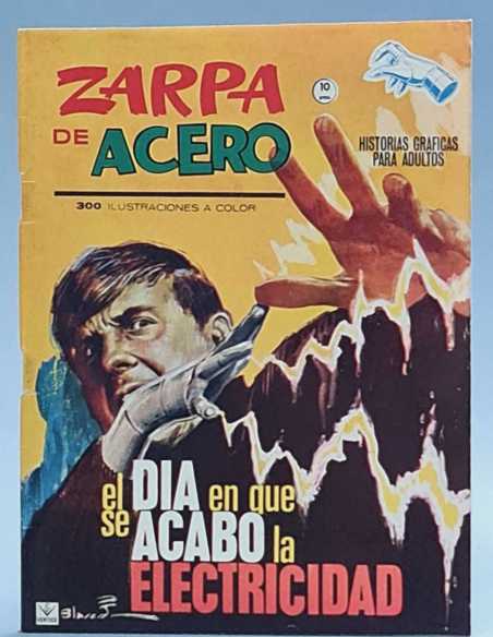 EXCELENTE ESTADO ZARPA DE ACERO 9 EL DIA EN QUE SE ACABO LA ELECTRICIDAD GRAPA TACO VERTICE