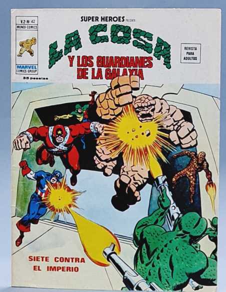 MUY BUEN ESTADO SUPER HEROES 42 SIETE CONTRA EL IMPERIO VOL2 GRAPA EDICIONES VERTICE