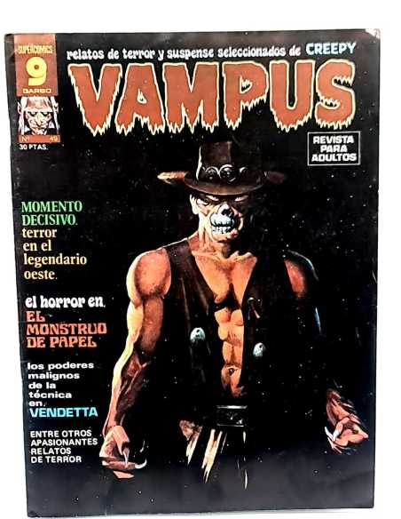 MUY BUEN ESTADO VAMPUS 49 INCLUYE POSTER CREEPY TERROR SUSPENSE SUPER COMICS GARBO