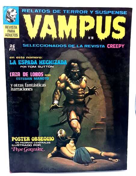 MUY BUEN ESTADO VAMPUS 18 INCLUYE POSTER CREEPY TERROR SUSPENSE SUPER COMICS GARBO