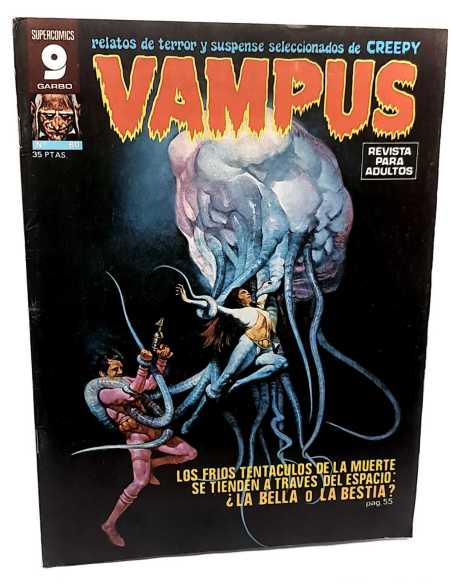 CASI EXCELENTE ESTADO VAMPUS 60 INCLUYE POSTER CREEPY TERROR SUSPENSE SUPER COMICS GARBO