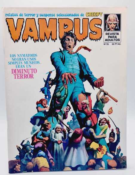 CASI EXCELENTE ESTADO VAMPUS 35 INCLUYE POSTER CREEPY TERROR SUSPENSE SUPER COMICS GARBO
