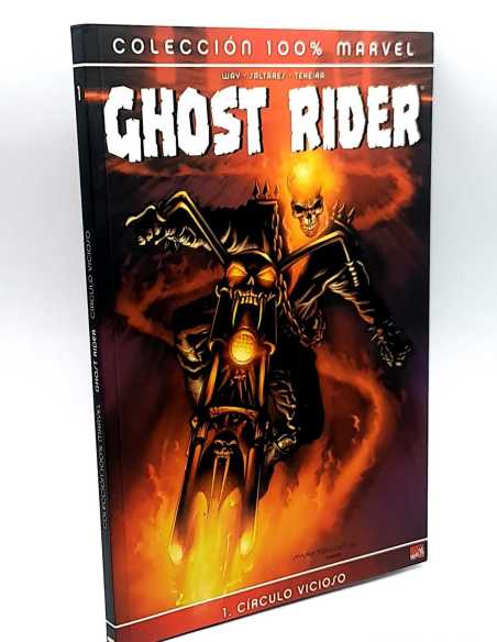 DE KIOSCO MARVEL 100% GHOST RIDER 1 CIRCULO VICIOSO PANINI TAPA BLANDA