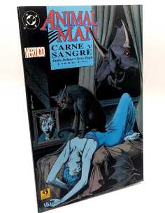 DE KIOSCO ANIMAL MAN CARNE Y SANGRE ZINCO VERTIGO DC