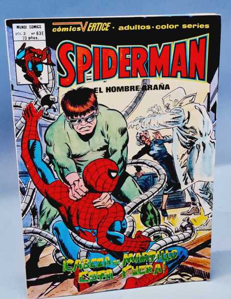 EXCELENTE ESTADO SPIDERMAN 63E CABEZA DE MARTILLO ESTA FUERA VOL3 SPIDER-MAN GRAPA VERTICE