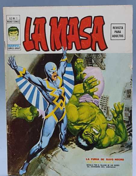 BUEN ESTADO LA MASA 1 LA FURIA DE RAYO NEGRO VOL2 GRAPA EDICIONES VERTICE