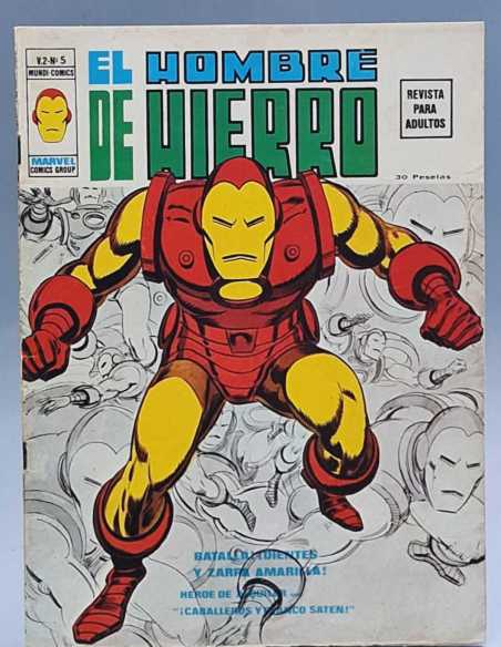 MUY BUEN ESTADO EL HOMBRE DE HIERRO 5 BATALLA Y DIENTES ZARPA AMARILLA VOL2 GRAPA EDICIONES VERTICE