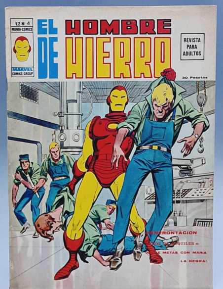 MUY BUEN ESTADO EL HOMBRE DE HIERRO 4 CONFRONTACION VOL2 GRAPA EDICIONES VERTICE