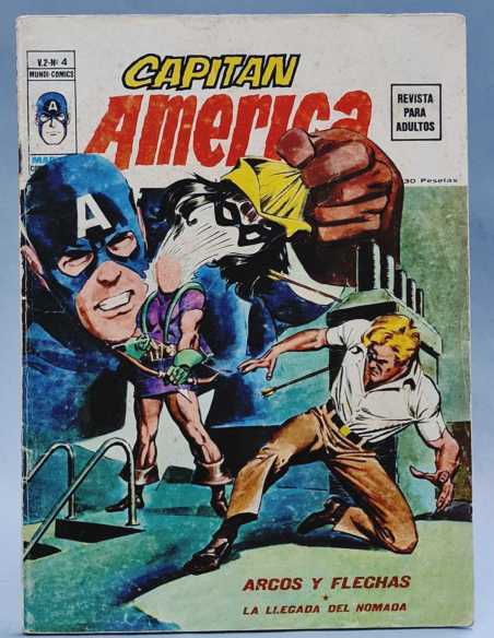 CAPITAN AMERICA 4 ARCOS Y FLECHAS NORMAL ESTADO VOL2 GRAPA EDICIONES VERTICE