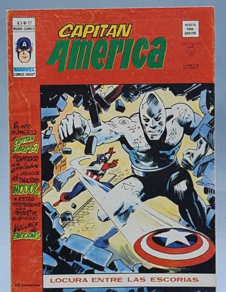 BUEN ESTADO CAPITAN AMERICA 17 LOCURA ENTRE LAS ESCORIAS VOL3 VOL GRAPA EDICIONES VERTICE