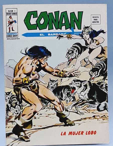CASI EXCELENTE ESTADO CONAN 9 LA MUJER LOBO VOL2 VOL.2GRAPA EDICIONES VERTICE