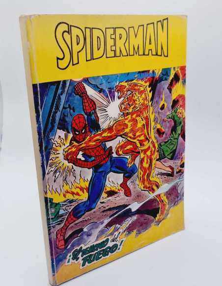 BUEN ESTADO SPIDERMAN EL DEMONIO DEL FUEGO VERTICE RETAPADO MUNDI COMICS SPIDER-MAN