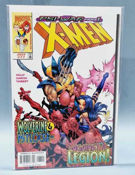 DE KIOSCO ESTADO X MEN USA WOLVERINE & PSYLOCKE AGAINST A LEGION JULY 77 MARVEL COMICS