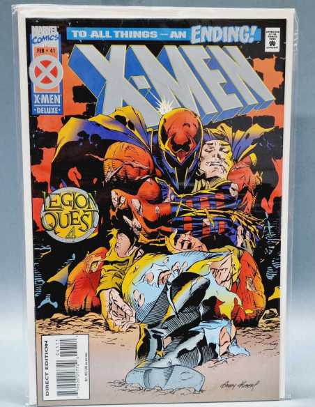 DE KIOSCO ESTADO X MEN DELUXE FEB 41 LEGION QUEST 4 USA MARVEL COMICS