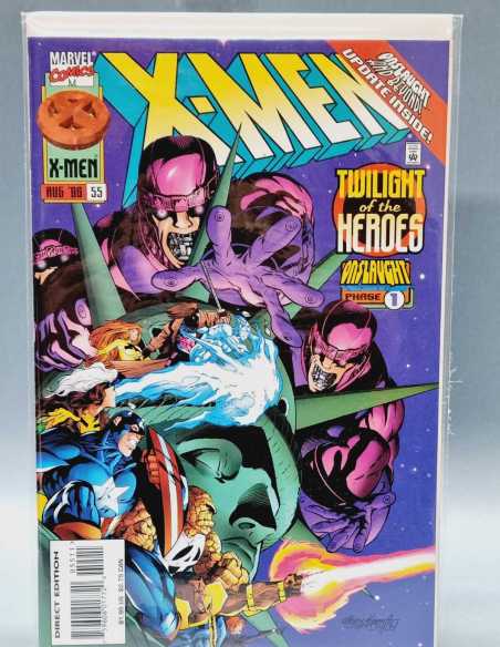 DE KIOSCO ESTADO X MEN AUG 96 TWILIGHT OF THE HEROES 55 MARVEL COMICS