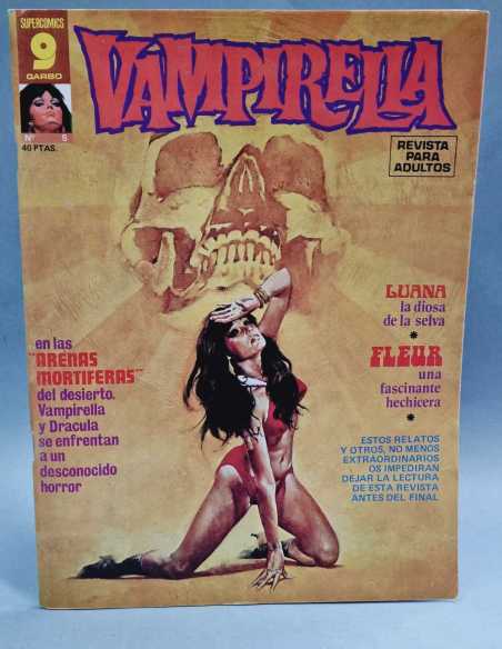 CASI EXCELENTE ESTADO VAMPIRELLA ARENAS MORTIFERAS 5 COMICS TERROR ABRIL 75 EDITORIAL GARBO