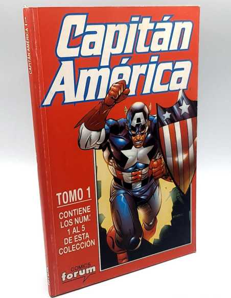 MUY BUEN ESTADO CAPITAN AMERICA TOMO 1 RETAPADO CONTIENE DEL 1 AL 5 FORUM COMICS