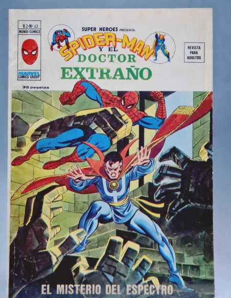 MUY BUEN ESTADO SUPER HEROES 63 SPIDER-MAN Y EL DOCTOR EXTRAÑO VOL2 VOL.2 EDICIONES VERTICE