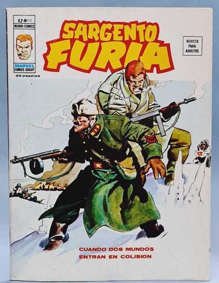 MUY BUEN ESTADO SARGENTO FURIA 10 CUANDO DOS MUNDOS ENTRAN EN COLISIÓN VOL2 VOL.2 EDICIONES VERTICE