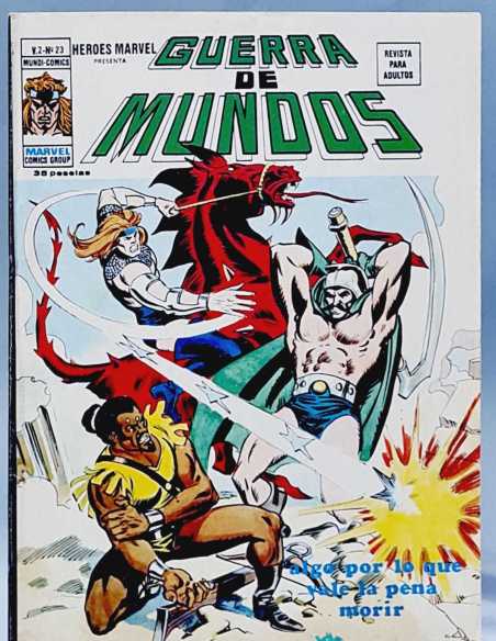 CASI EXCELENTE ESTADO HEROES MARVEL 23 ALGO POR LO QUE VALE GUERRA DE MUNDOS VOL2 VOL.2 VERTICE