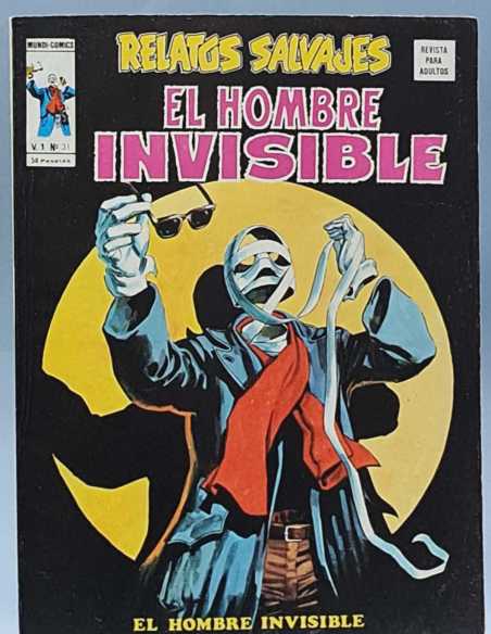 EXCELENTE ESTADO RELATOS SALVAJES 31 EL HOMBRE INVISIBLE VOL1 VOL.1 GRAPA MARVEL VERTICE