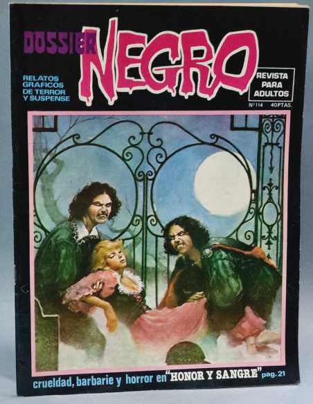 EXCELENTE ESTADO DOSSIER NEGRO 114 GRAPA TERROR EDITORIAL IBERO MUNDIAL
